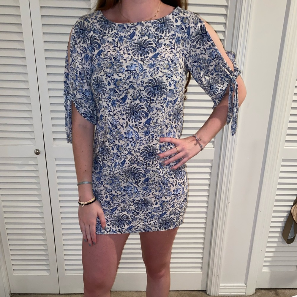 H&M floral print shift dress